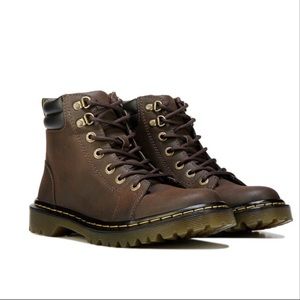 DR MARTENS Faora brown leather boots, 9.